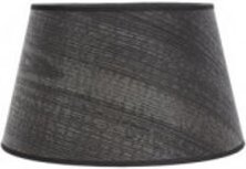 Fabrilamp - lampenschirm salma e27 schwarz holz 15dx12dx13h konisch offen konisch