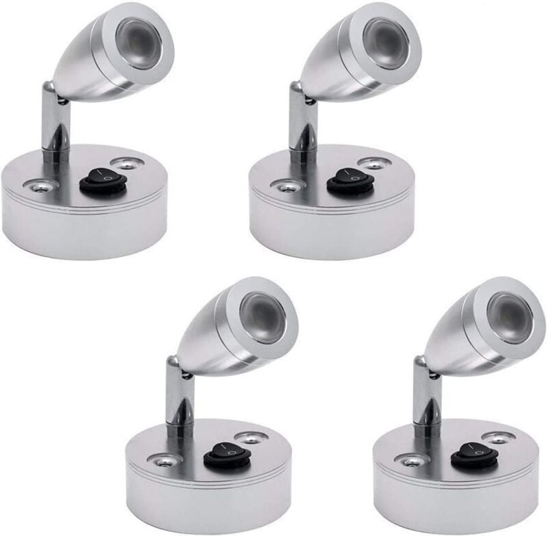 Thumbnail - Innenbeleuchtung, Spot-Lampe, Auto-LED-Licht, 2 Stück, Wohnmobil-Leselampe, 3000 k, 180° Drehung für Wohnmobil, Van, Boo...