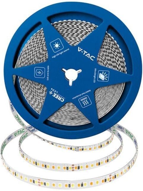 V-TAC PRO LED-Streifen mit CREE-Chip, 192 LEDs/m, 15 W/m, 10 m, 24 V, Doppel-Leiterplatte, 8 mm, 3-in-1-Farbtemperatur, ...