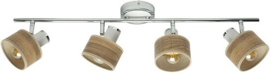 Fabrilamp - Nando strip 4xe14 chrom-weiß/weiß/hell verstellbare Strahler 16x73x10 cm