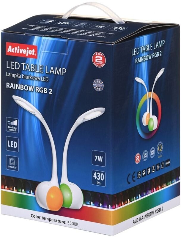 Aje-rainbow 2 Lampe de Tischleuchte 7 w led g White - Activejet