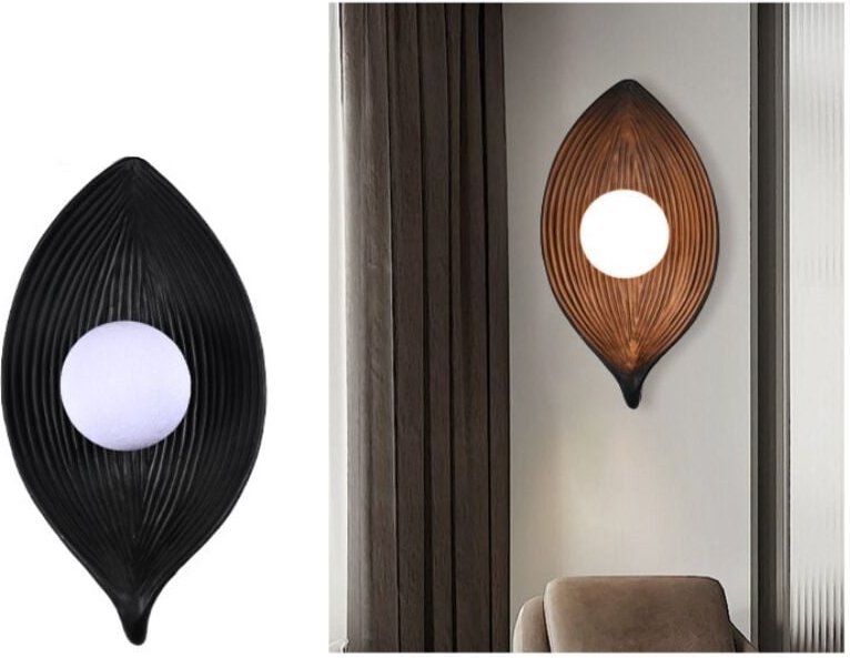 2er Set Vintage Wandleuchte Innen Wandlampe Kreative Wandbeleuchtung Schwarz für Wohnzimmer Schlafzimmer