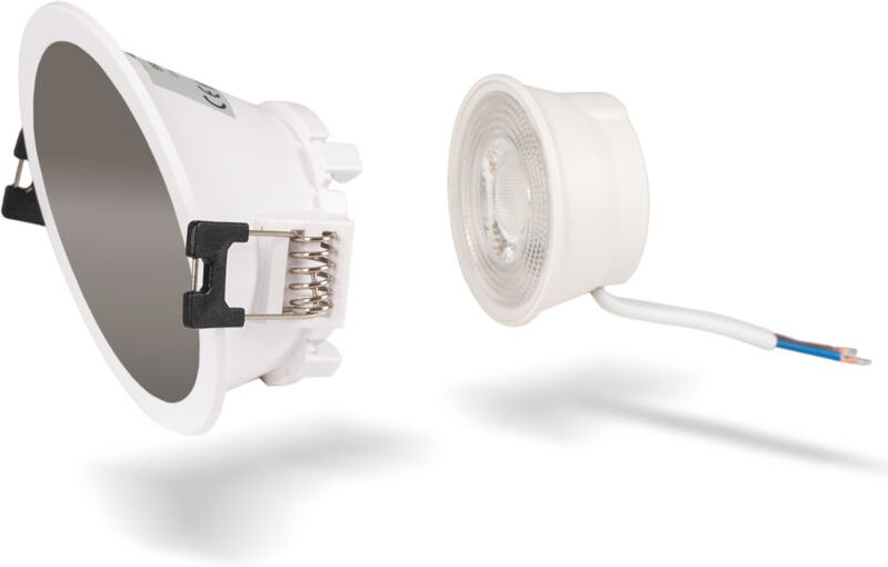 Kit Aro Downlight rund asymmetrisch Ø85mm + LED-Modul MR16 5W