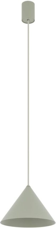 Pendelleuchte Grün D: 205 cm H: max. 130 cm rund Kegelschirm GU10 Metall Modern Hängeleuchte