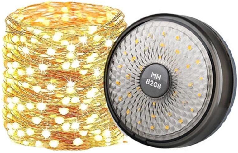 Led Lichterkette mit 8 Leuchtmodi Campingleuchte a