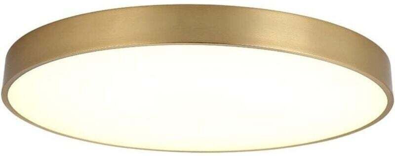 Ultradünne LED-Deckenleuchte für Badezimmer, Küche, rund, goldfarben, perfekt für Flur, Schlafzimmer oder Esszimmer