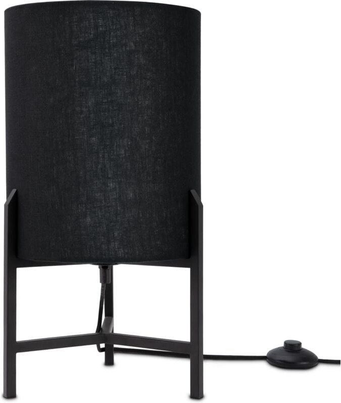 Stehleuchte Tischleuchte Wohnzimmer Schlafzimmer Stofflampe Modern Deko Stylisch Stehleuchte, Schwarz - Paco Home