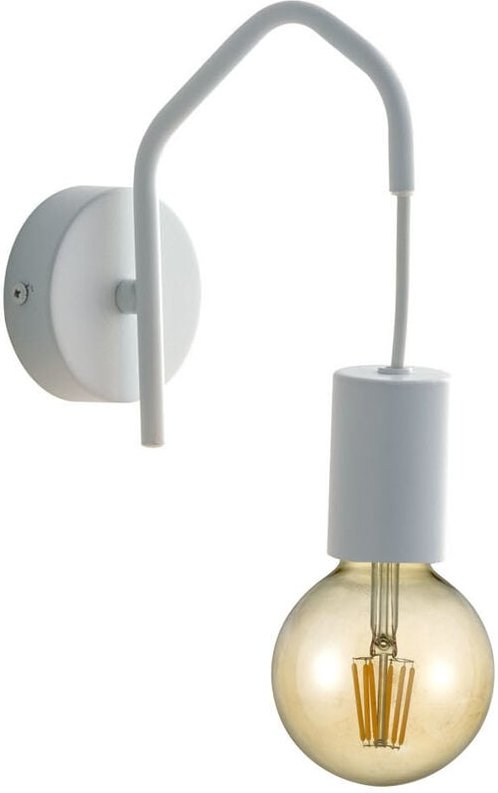 Meinewunschleuchte - Außergewöhnliche led Wandlampe Weiß - minimalistische Designerlampe, h: 22cm