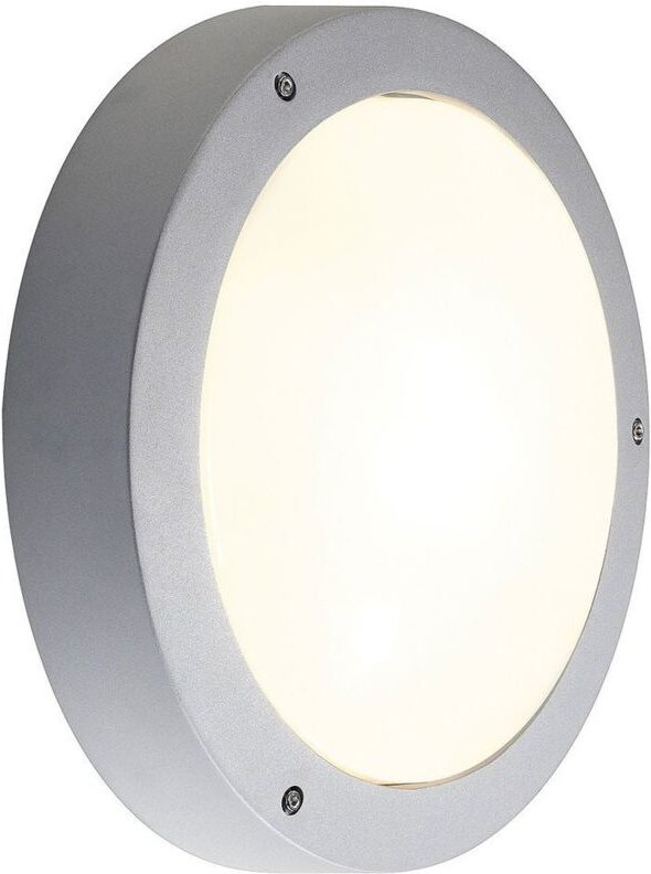 SLV - dragan 230404 – Wand- und Deckenleuchte. Rundes Silbergrau. G24D-3. 2x26W IP44