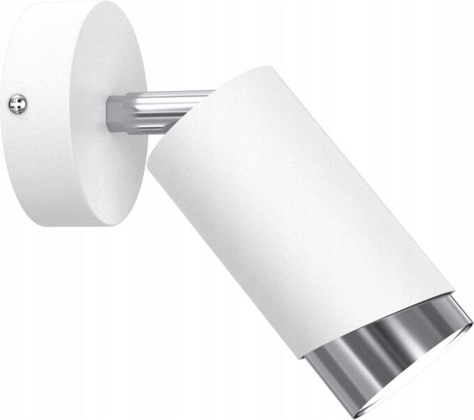 Verstellbare Spot-Wandleuchte Gu10 weiß chrom modern Bevel