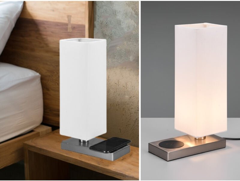 Leuchten Tischleuchte Haley nickel-matt 35 x 10 cm Tischleuchte - Reality