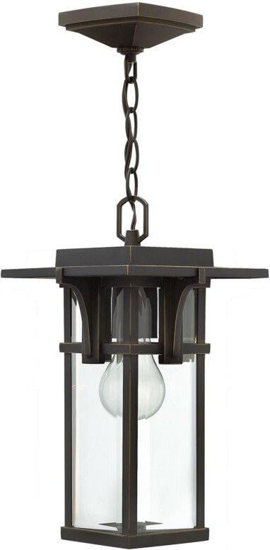 Elstead Manhattan - 1 leichte Deckenlaterne im Freien Öl eingerieben Bronze, E27