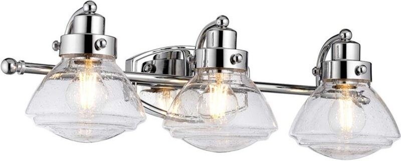 Wandlampe Badezimmerleuchte Wandleuchte Spiegellampe IP44 Chrom 3-Flammig