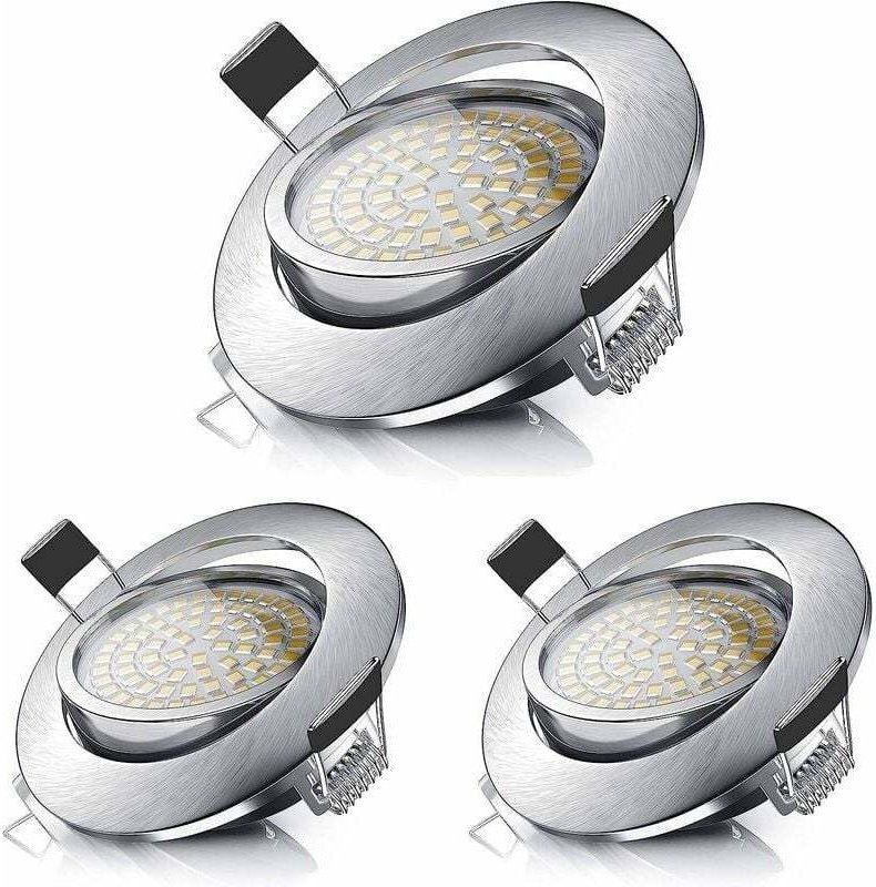 LED-Einbaustrahler, 5W Einbau-Deckenleuchte, entspricht einer 50W Halogenlampe, warmweiß 3000K 470LM, verstellbarer Stra...