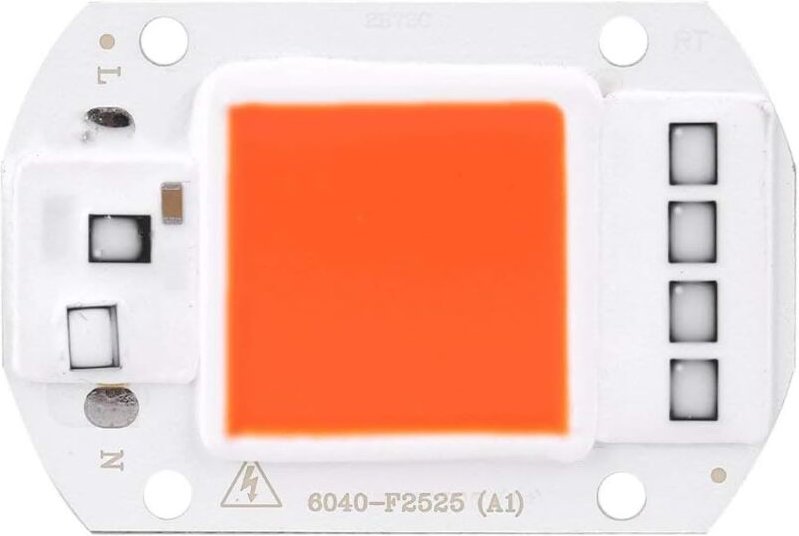 Fdit led cob Lampe Licht ac 220V Lichtquelle für diy led Strahler Flutlicht Energiesparlampe 50W (Orange)