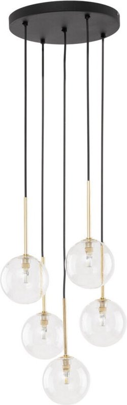 TK Nilos Cluster Pendelleuchte Deckenleuchte Schwarz 5xG9