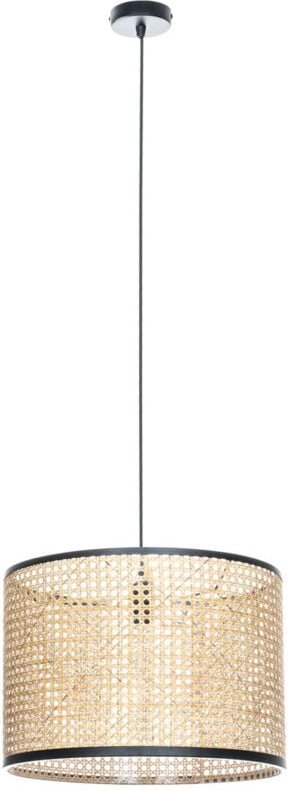 Thumbnail - Hängeleuchte Yaelle, ø 40 cm, Rattan, schwarz, E27 - Lindby