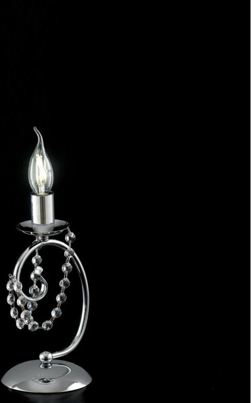 Magda - 1-flammige Tischlampe aus verchromtem Eisen H.27 - Ø13 - BL146-LT-CR