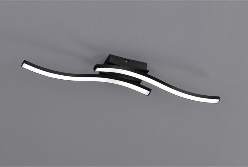 Iperbriko - Deckenleuchte Design Double Rod Led 3000k Route Black Trio Lighting