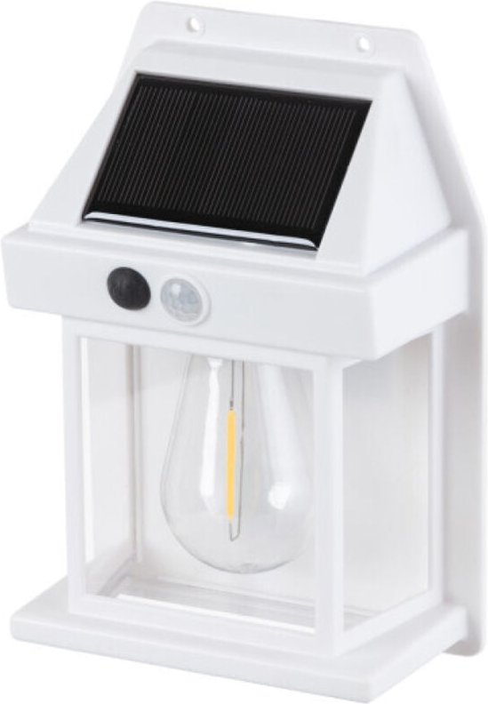 Solarwandleuchte IP44 3W 3000K 100Lm mit PIR-Sensor - Weiß