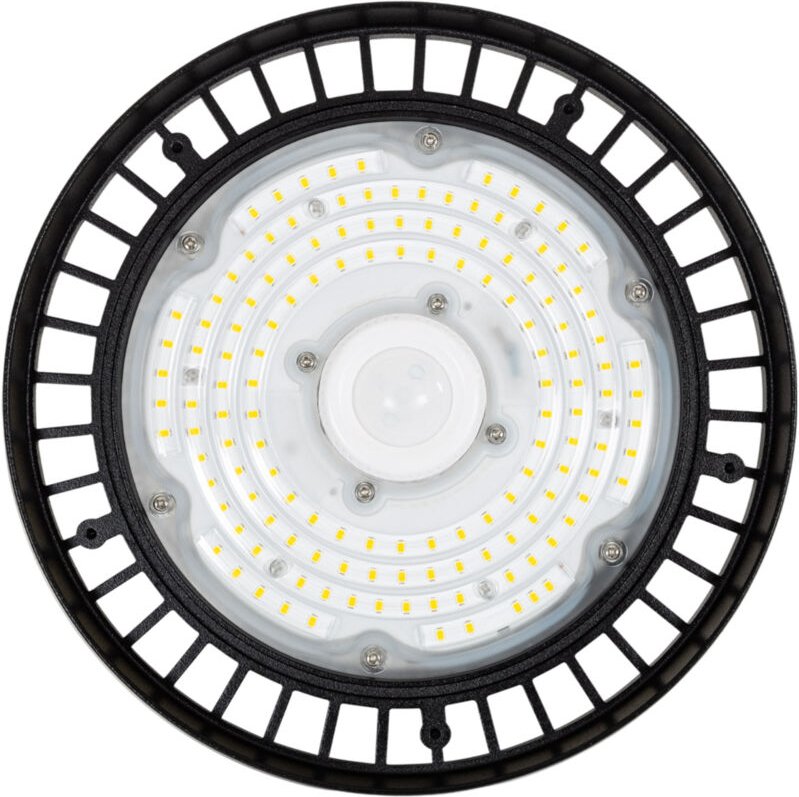 LED-Hallenstrahler High Bay Industrial UFO 100W 170lm/W LIFUD SMART Anwesenheitsmelder 3000K PIR Warmweiß