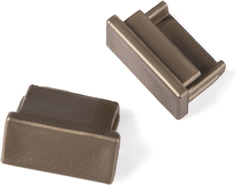 Led Profil-11 Endkappenset Edelstahloptik