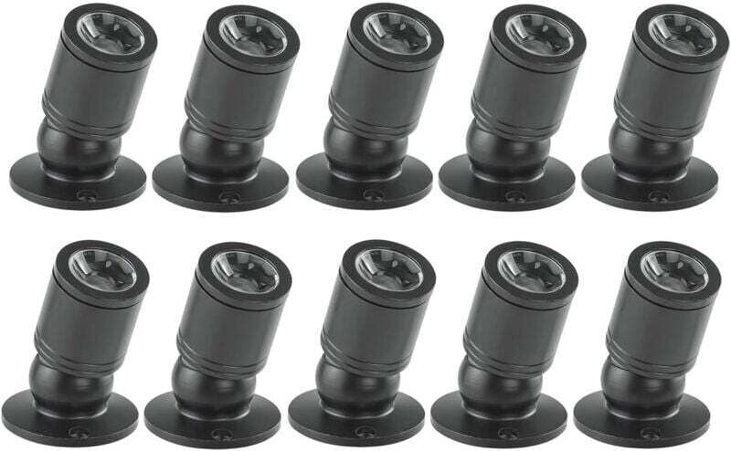 1W LED-Einbaustrahler, Mini-Deckeneinbaustrahler mit Treiber 100-265V AC für Zuhause/Schmuckschrank/Wohnzimmer, 10 Stück...