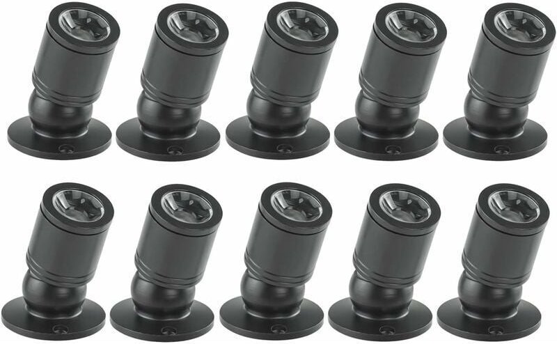 Odipie - Mini-Einbaustrahler, 1 w, kleiner LED-Deckenstrahler mit Transformator für Weinschrank/Schmuckschrank/Wohnzimme...