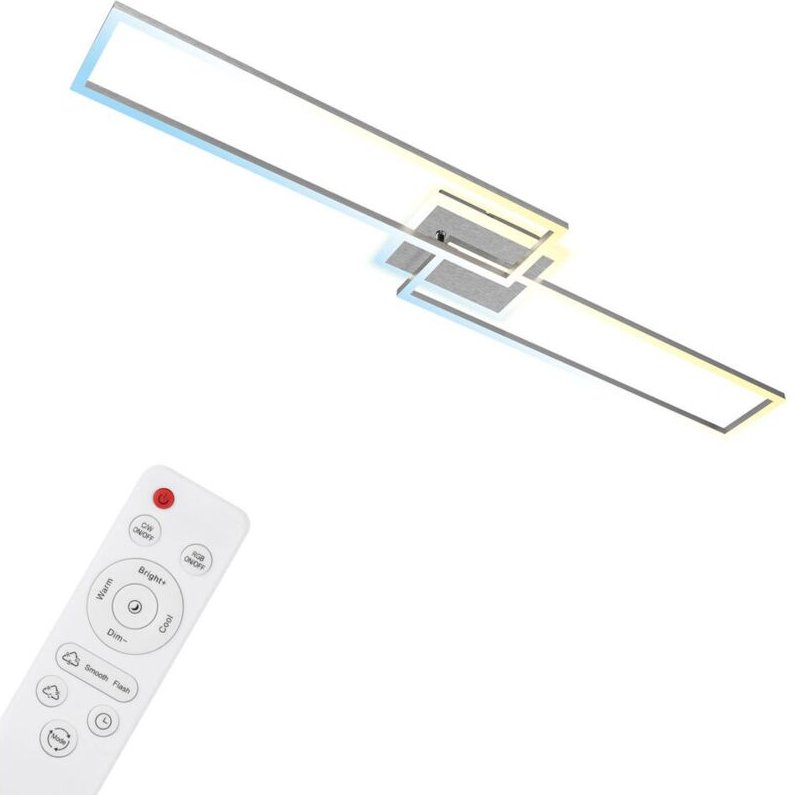 Led Deckenleuchte cct WiFi Bluetooth App 40W alu Metall-Kunststoff Brilo ner