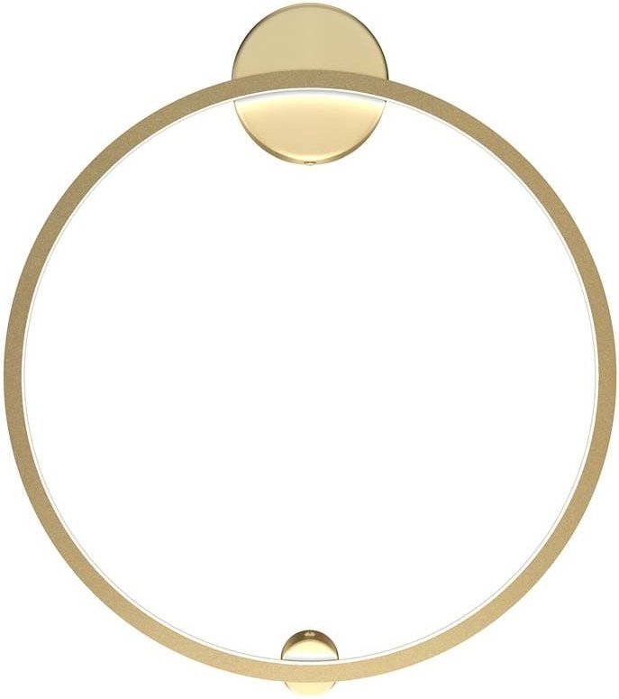 Wandleuchte Designlampe Flurleuchte led Alu messing Ring Wohnzimmerleuchte