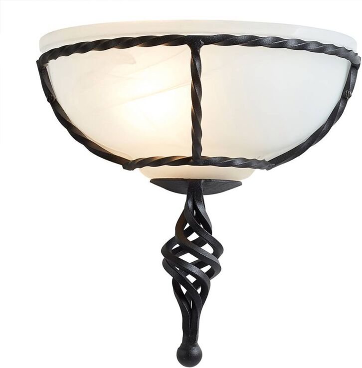 Elstead - Pembroke - 1 leichte Innenwand-Uplighter Schwarz, E27