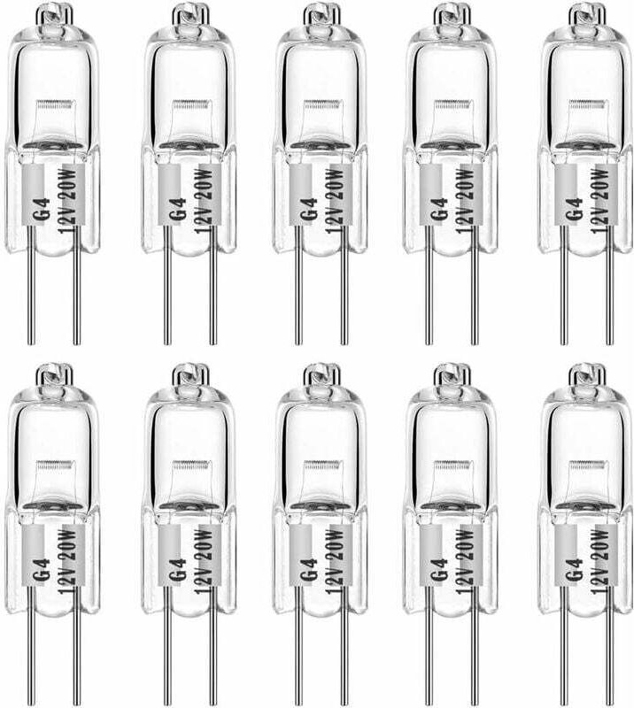 G4 20W 12V T3 JC Typ 2-Pin-Sockel-Ersatz-Halogenlampen für die Untermöbel-Gartenbeleuchtung, Puck Light Schienenbeleucht...