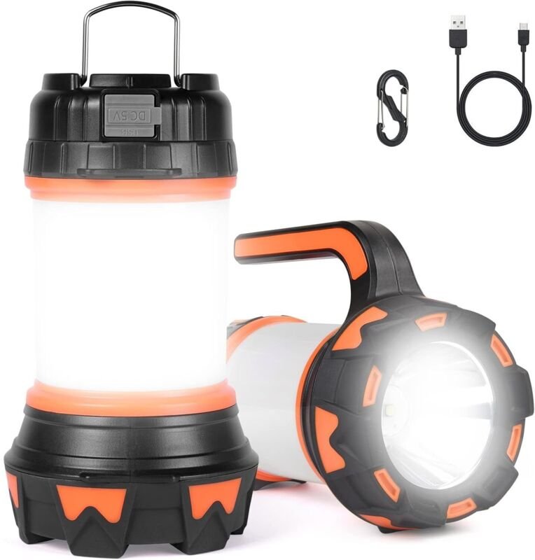 Lablanc - wiederaufladbare LED-Laterne – 1000 Lumen, 360° Campinglampe – wiederaufladbare LED-Lampe – extrem leistungsst...