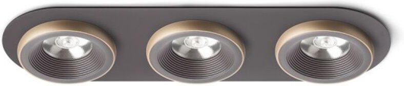 Faretto SHARM R III da incasso marrone/oro perlato 230V LED 3x10W 24° 3000K