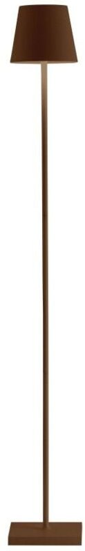 Zafferano Poldina Pro L Corten LED-Lampe wiederaufladbar und dimmbar mit Akku bis zu 12 Stunden - 2200-2700-3000K 3 Höhe...