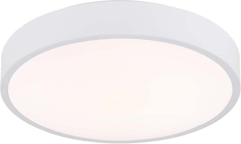 LED Deckenleuchte Wohnzimmerlampe Metall weiß matt CCT Schiebeschalter D 33,2 cm