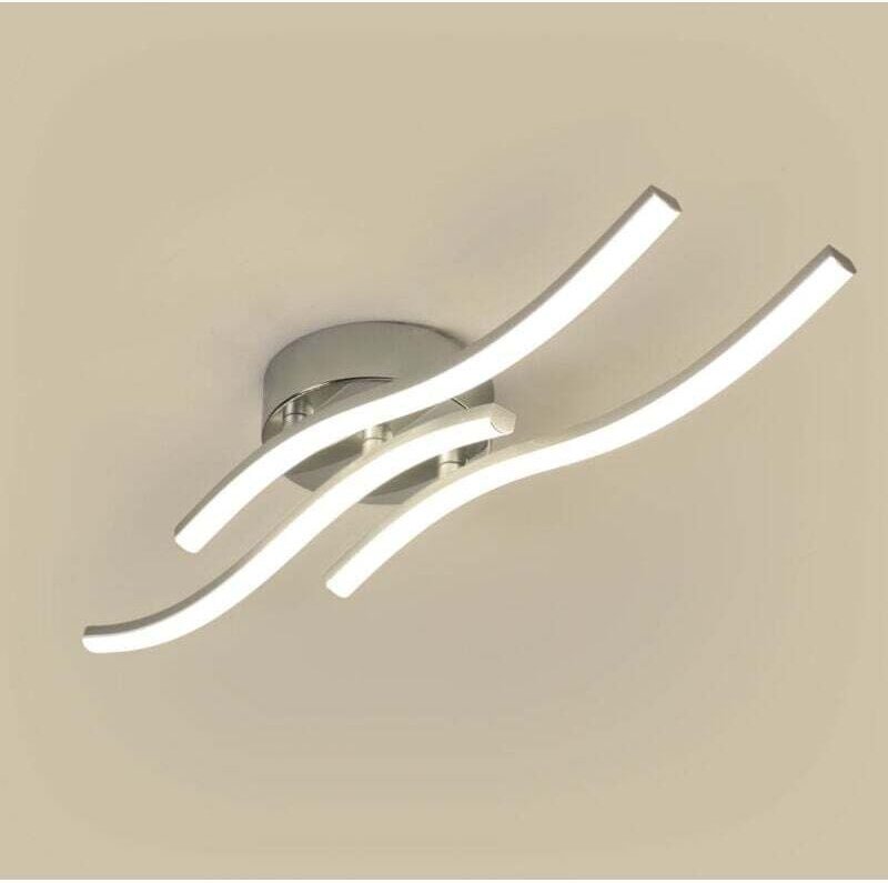 LED-Deckenleuchte, geschwungene Pendelleuchte, integrierte 18-W-LED, 1600 Lumen, moderner Kronleuchter für Wohnzimmer od...