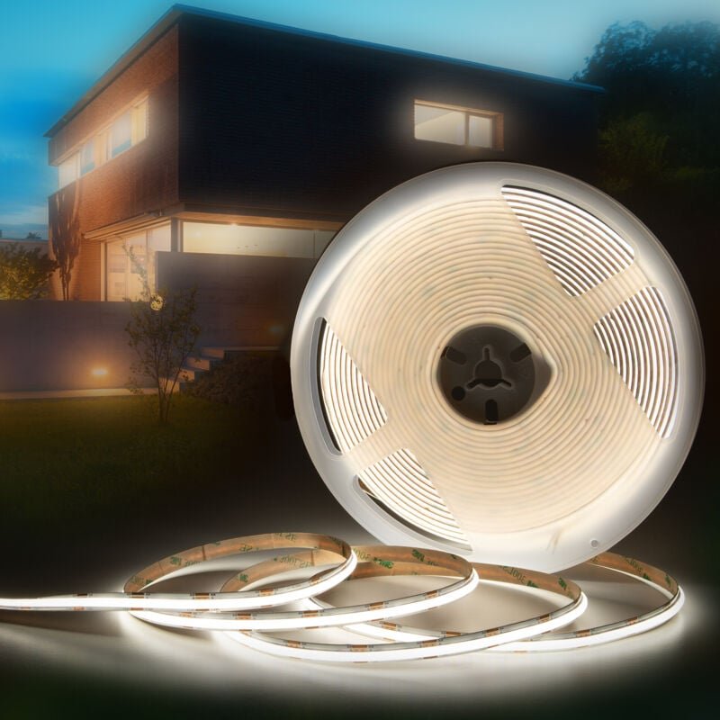 Cob led Strip selbstklebend 1-15 Meter led Streifen IP20/65 3000K-6000K cct rgb: n - Neutralweiß - 4000k, 9 Meter - Hexi...