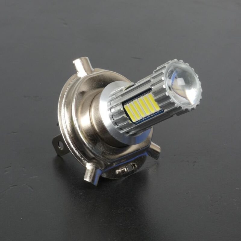 ampoule led h4 600 lumen blanche 12v rms pour moto scooter auto