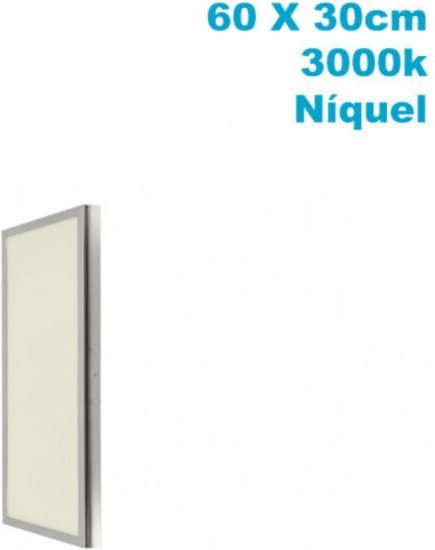 Fabrilamp - fab A65860103 Oberflächenpanel 36w 3000k Nickel Satinad 2,3x60x30 2880lm Tolstoi