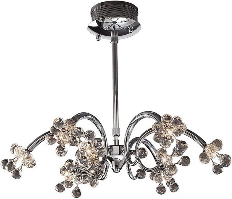 Inspired Octavia Pendelleuchte mit 9 Leuchten, G4, poliertes Chrom/Kristall, nicht kompatibel mit LED/CFL