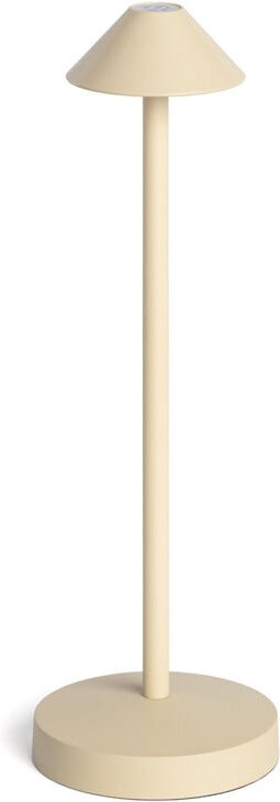 Ledkia - led Tischlampe für Außen Metall mit wiederaufladbarem Akku Magatzi Beige