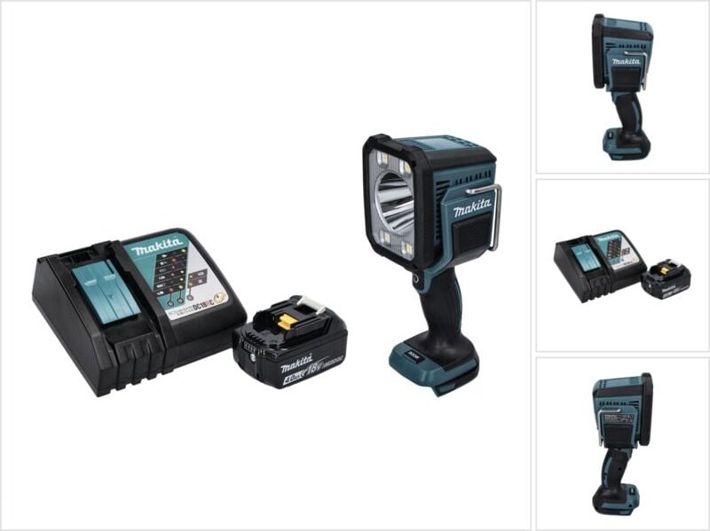 Makita DML 812 RM1 Akku LED Handstrahler Taschen Lampe 18 V 1250 lm + 1x Akku 4,0 Ah + Ladegerät
