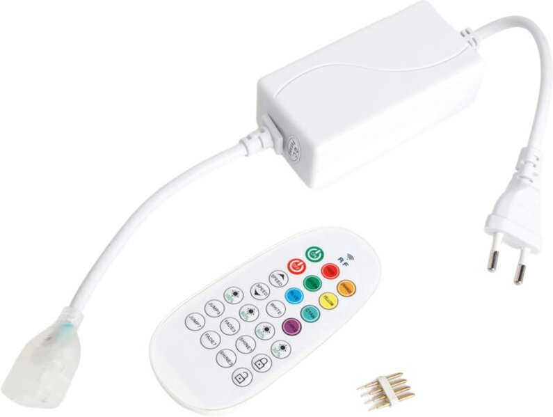 Controller für LED Streifen Neon Dimmbar 220V RGB SFLEX8 mit RF Fernbedienung RGB