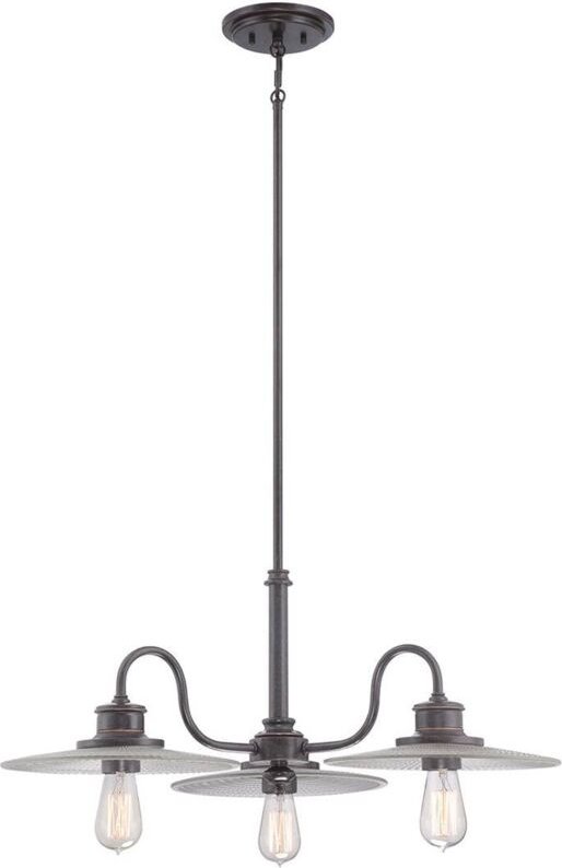 Elstead - Kronleuchter Deckenlampe Hängelampe Bronze d 76,2 cm 3 Flammig Esszimmerlampe