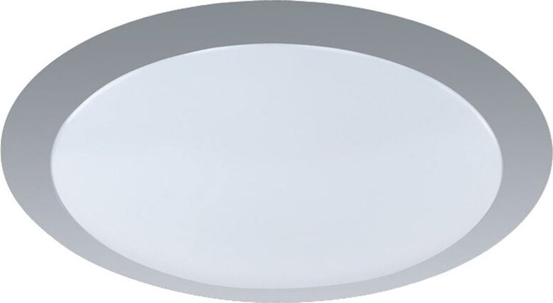 Flache led Deckenlampe gonzalo aus Kunststoff Grau ø 34cm
