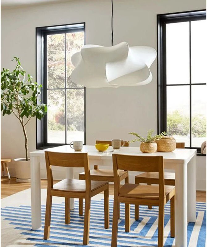 Cirrus Seiden-Pendelleuchte Ø 40 cm – Kreatives Wabi-Sabi-Design, dekorative Leuchte für Wohnzimmer, Esszimmer oder Büro...