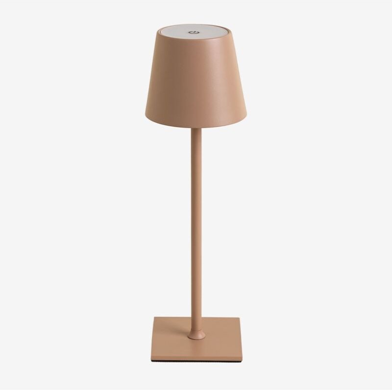 Thumbnail - Kabellose LED-Tischlampe Bolvir Braun Praline - Sklum