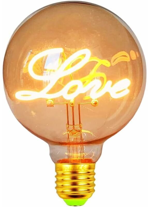 LED-Glühbirne G95 4W dimmbar 2000Kelvin 220-240V Edison-Dekorationsglühbirne E27