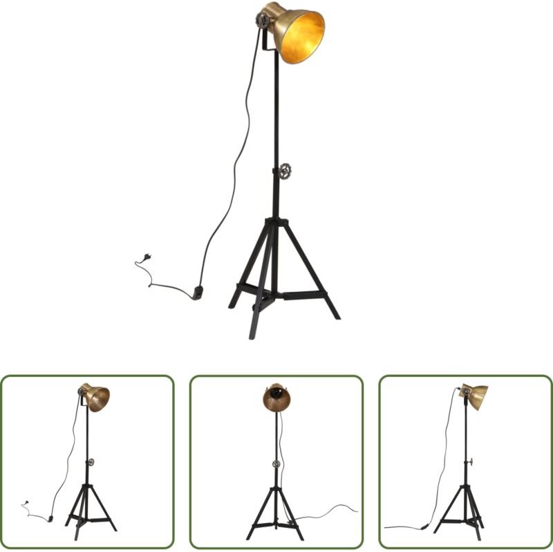 Stehleuchte - Stehleuchte 25 W Vintage-Messing 35x35x65/95 cm E27